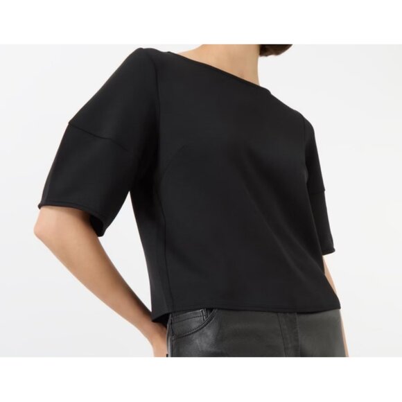 Spanx AirEssentials Puff Sleeve Desk to Dinner Elbow Sleeve Top Very Black L - Picture 5 of 13
